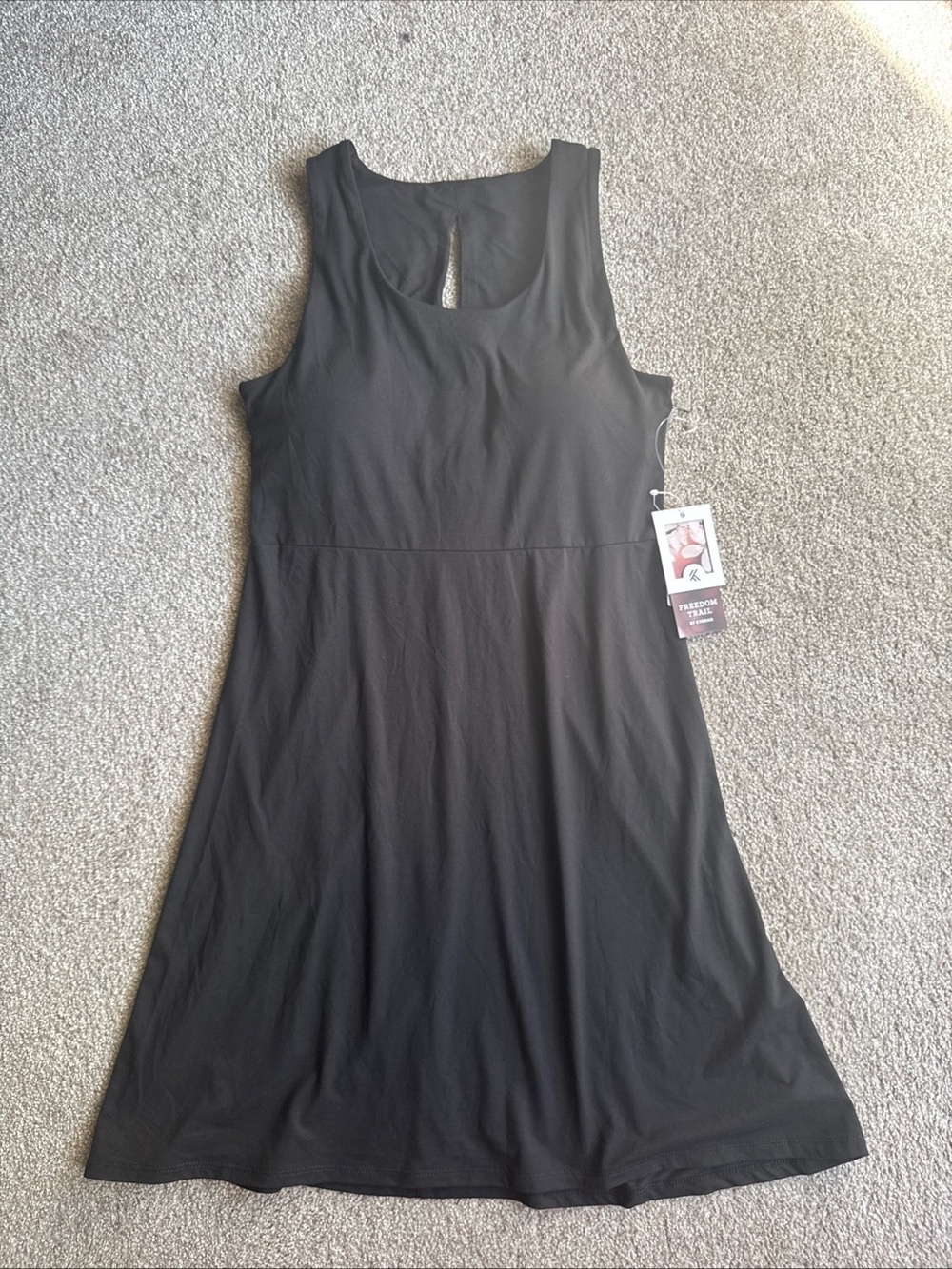 Kyodan Freedom Trail Black Athletic Dress S NWT Built-In Bra Cups